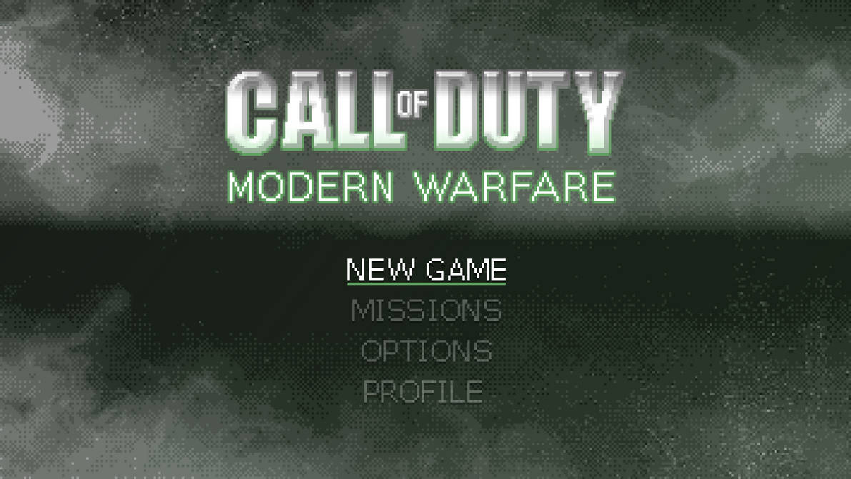 Cod Title Menu Call of Duty Modern Warfare Retro Title Screen by borisnedelchev01 on ...