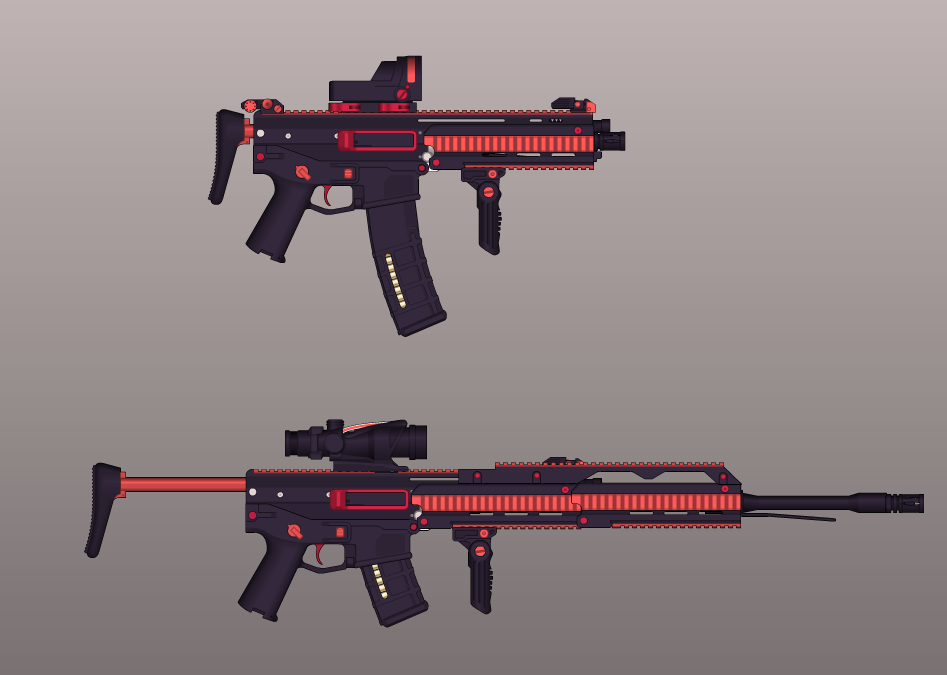 M51-PULSE Laser Smg and Beam Sniper