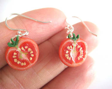 Tomato Earrings