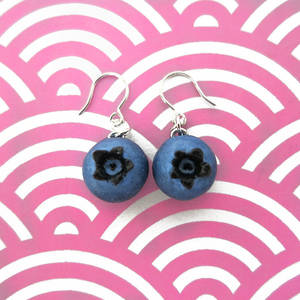 Blueberry Earrings -Silver