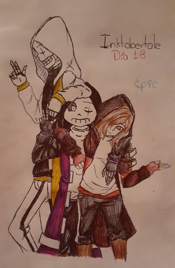 AU Sans Day5.-Epic Sans (First drawing) by linmeowcat on DeviantArt