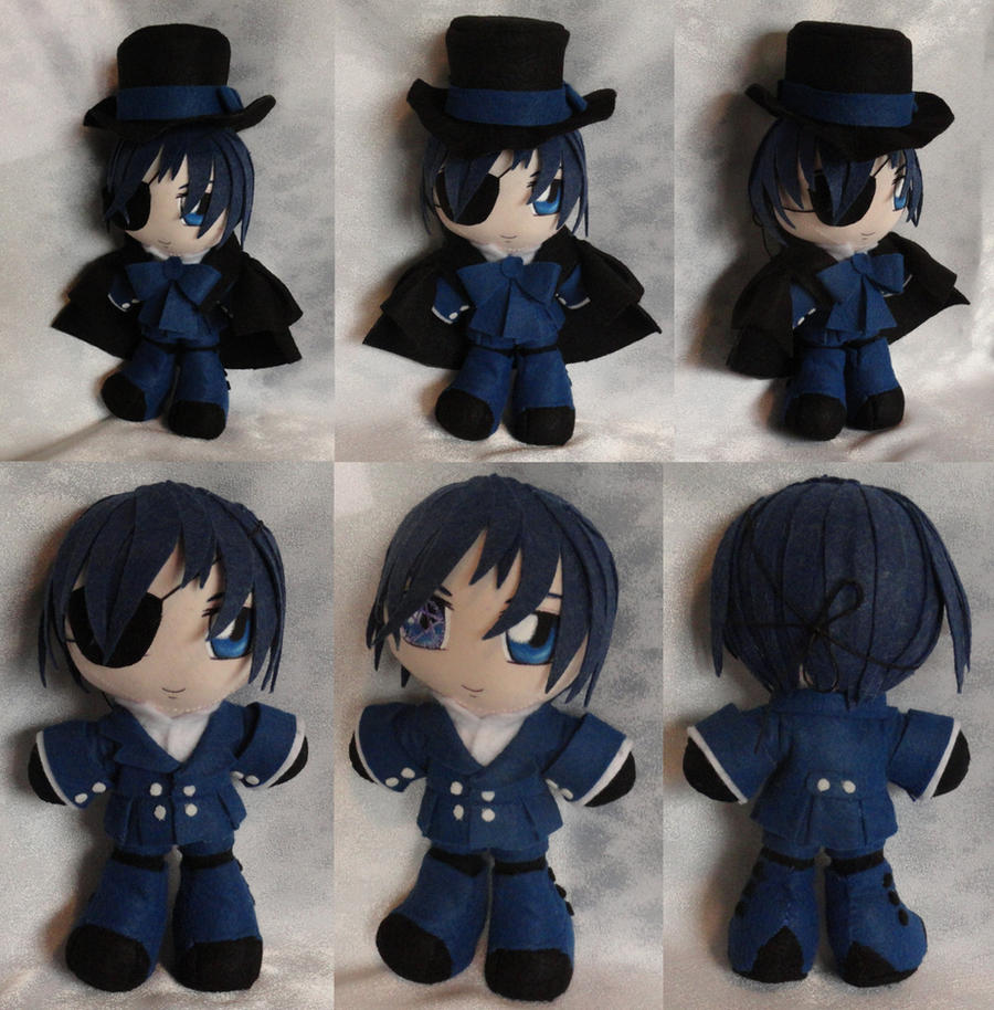 Mini Plushie, Ciel Phantomhive, Blue Ensemble