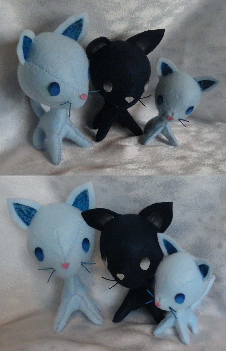 Commission, Plushie Kitty Family for Ankoku-Sensei