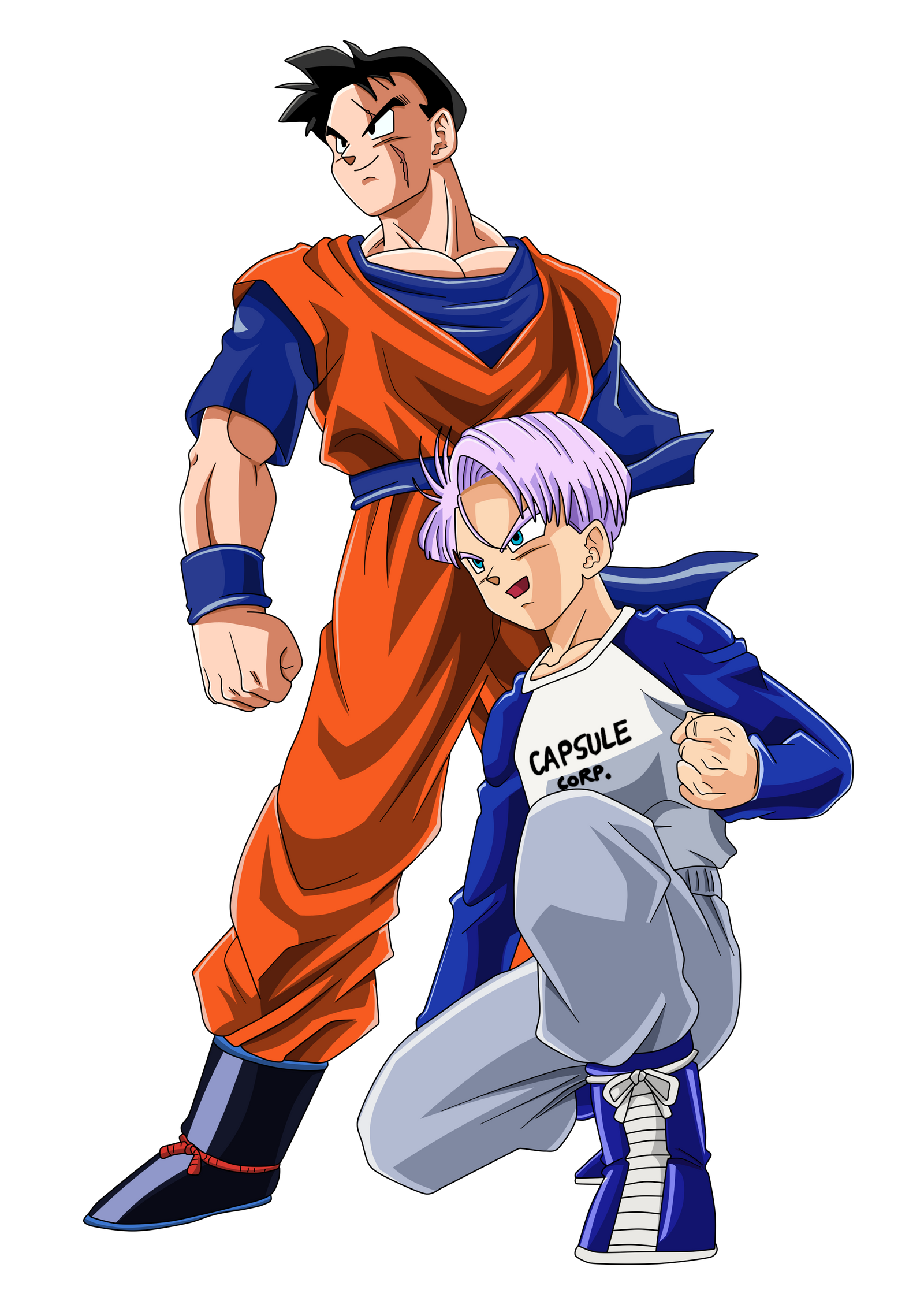 Future Gohan and Trunks Color