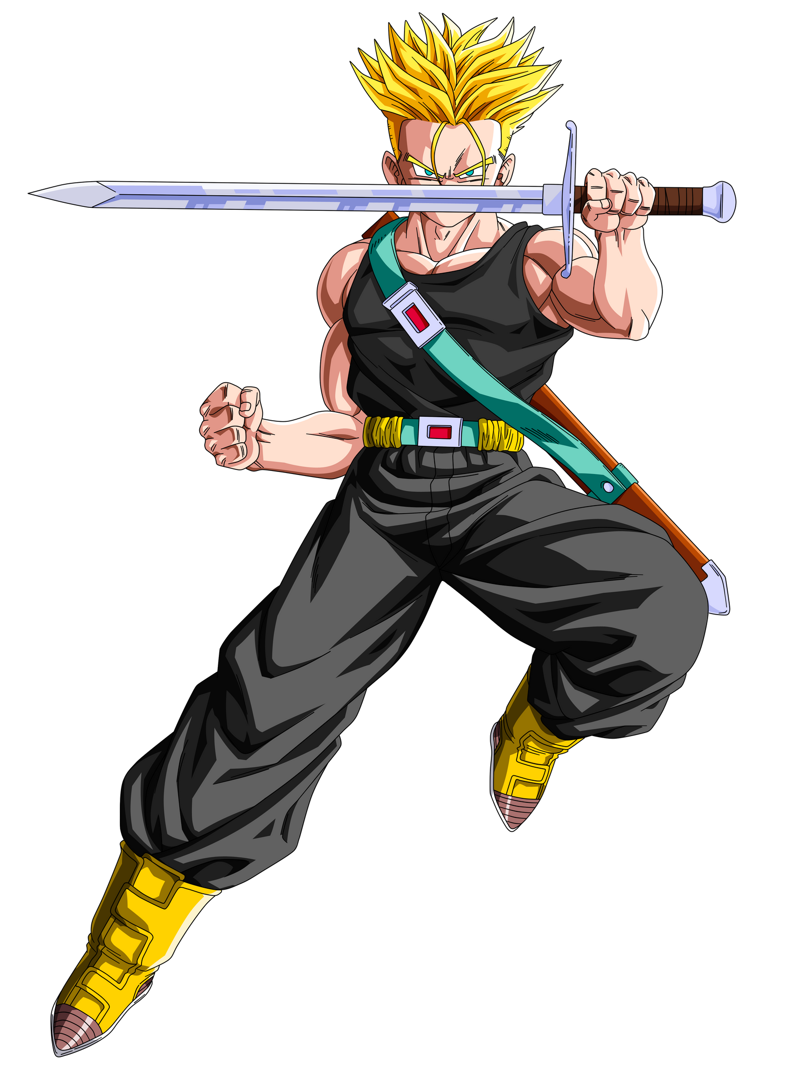 SSJ Trunks with Sword by BoScha196 on DeviantArt
