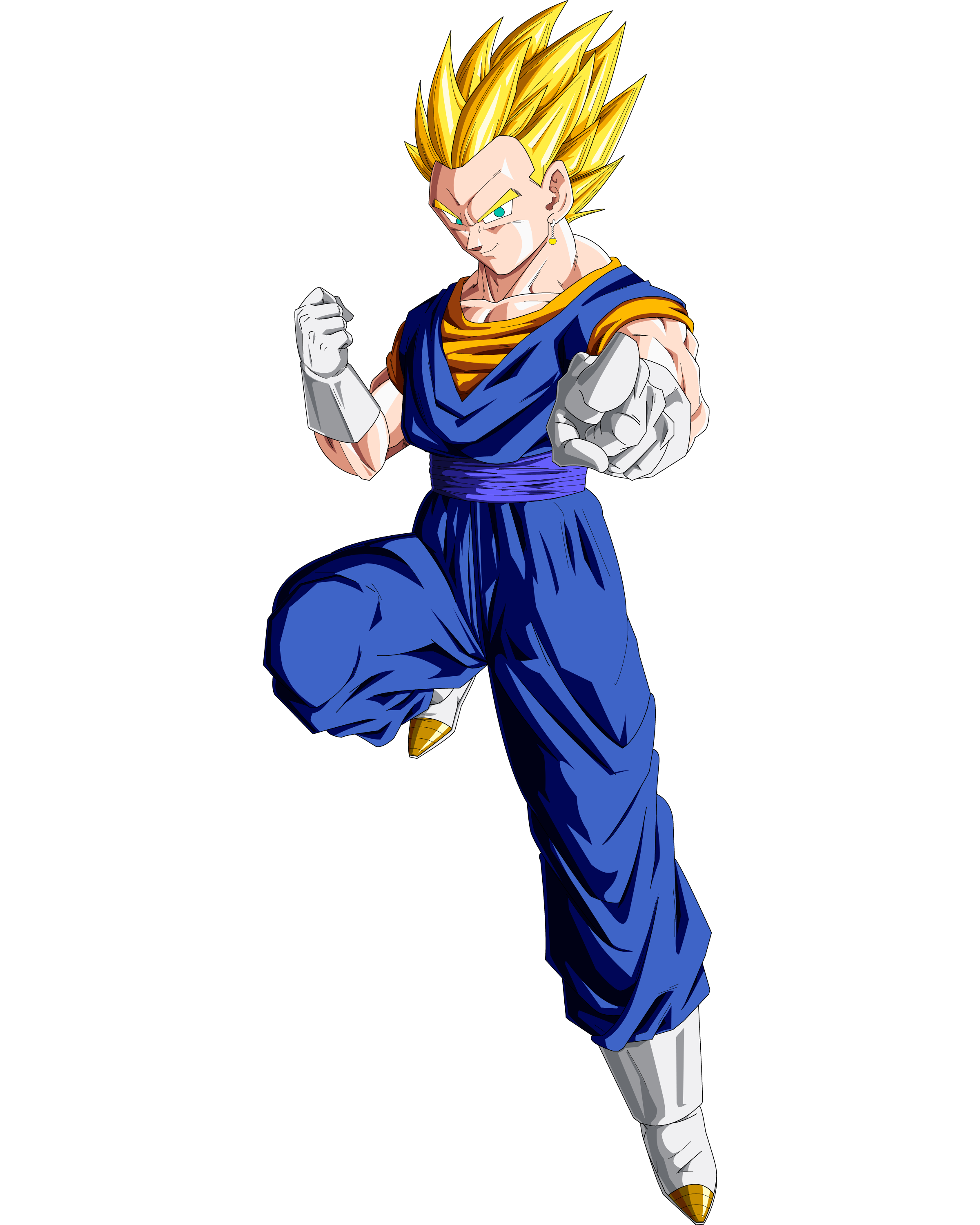 dragon ball series - Was Vegito SSJ1 or SSJ2 when fighting Buu