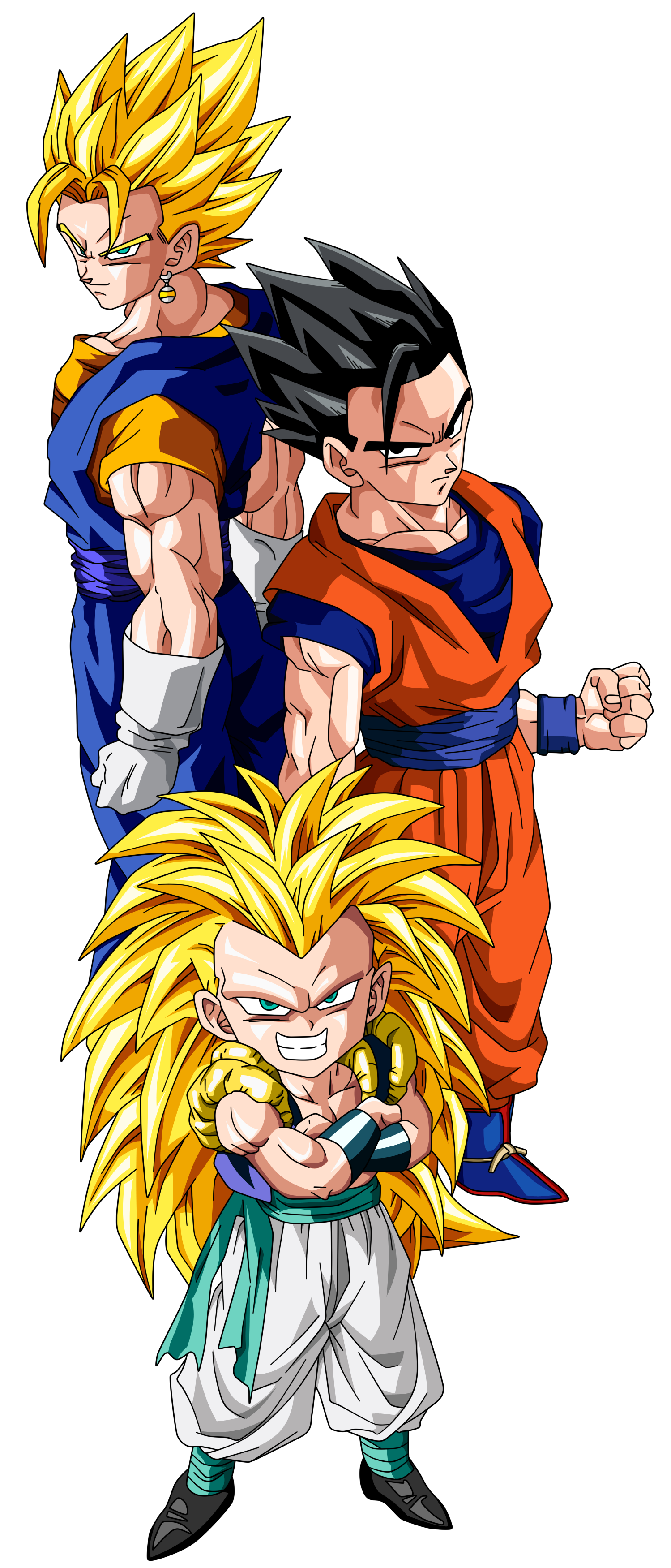 Gotenks, Gohan, and Vegetto