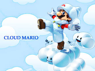 Cloud Mario Wallpaper