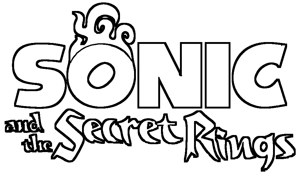 Sonic And The Secret Rings logo - lineart by Skylight1989 on DeviantArt