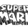 Super Mario 64 Logo lineart