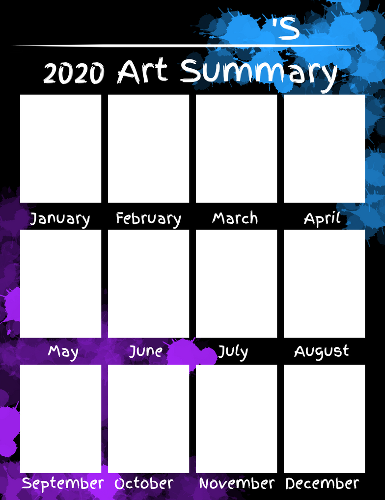 2020 Art Summary Template Free to Use by shaygoyle on DeviantArt