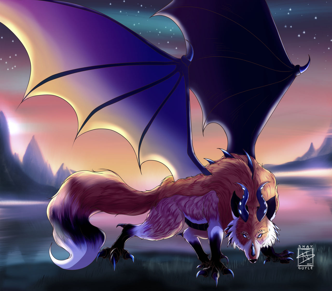 Fox Dragon Deviantart DTIYS: Fox Dragon (Sketchbook App)(V2) by shaygoyle on DeviantArt