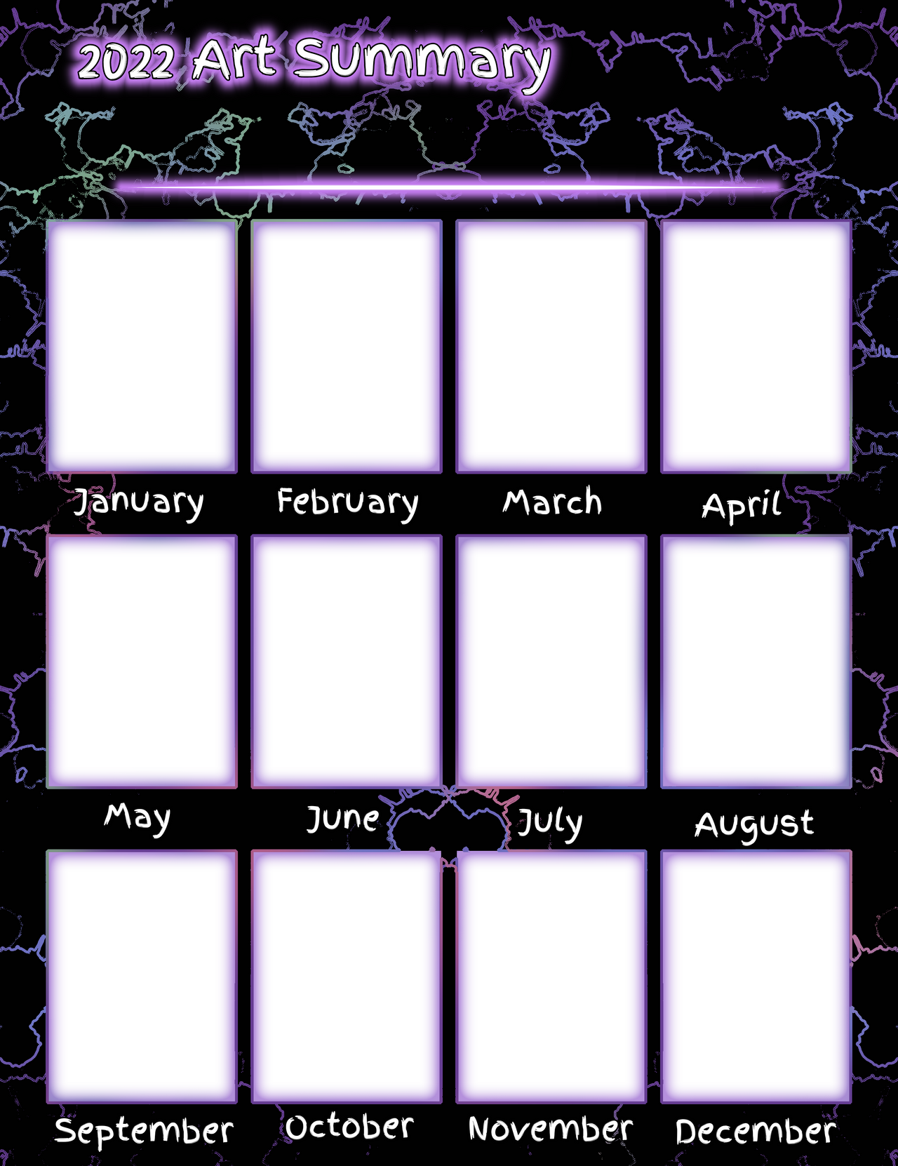 2022 Art Summary Template Free to Use by shaygoyle on DeviantArt