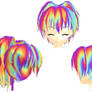 MMD Rave hair download