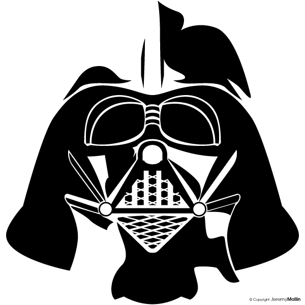 darth vader helmet vector