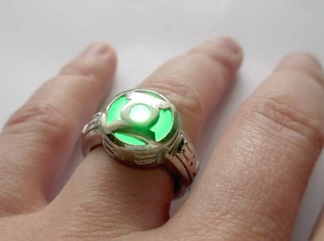 Working LED Green Lantern Power Ring