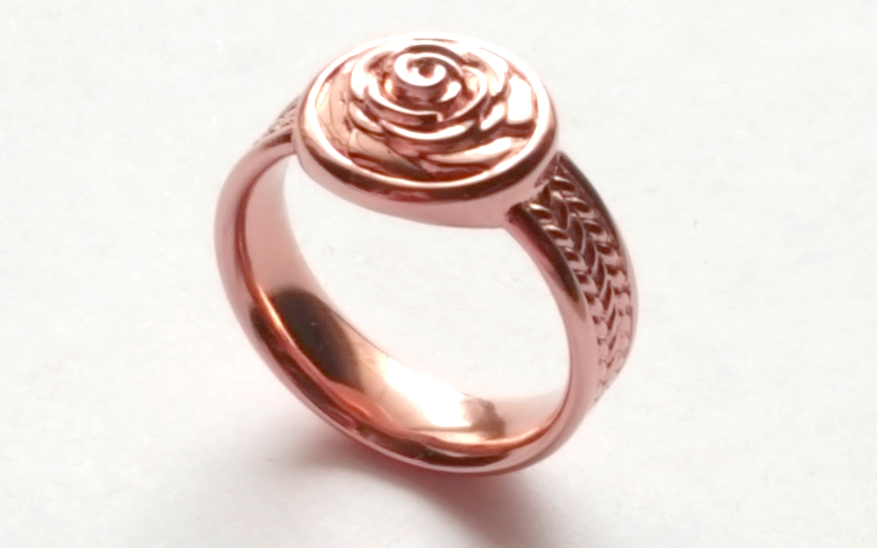 Rose Signet Ring