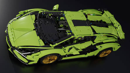 Blender Render of a LEGO Technic Lamborghini