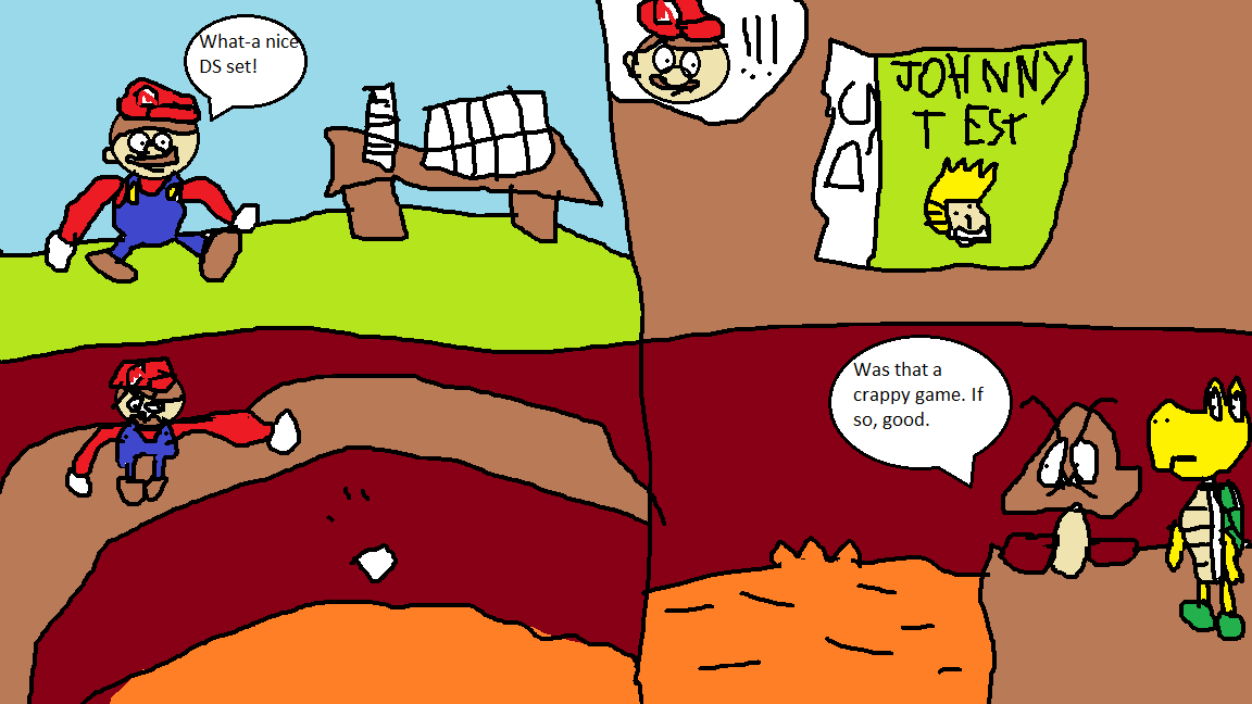 Johnny Test Mario Mario destroys the Johnny Test Game by TheSuperAwesomeDude on DeviantArt