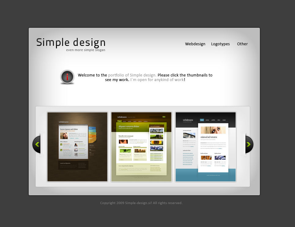 Simpler Software Portfolio Simple portfolio design by iMattDev on DeviantArt