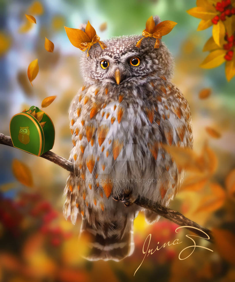 I brought you autumn by Iwaiwaz on DeviantArt