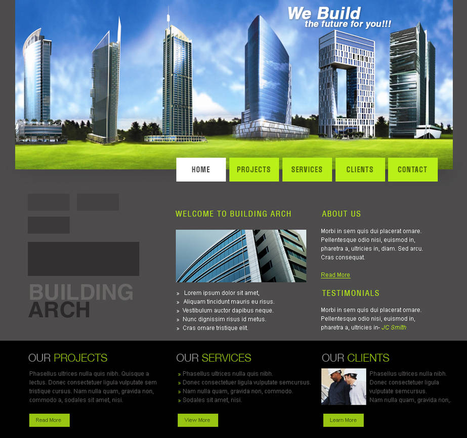 Web Templates Architecture By Netspy9286 On Deviantart Web Templates Architecture By Netspy9286