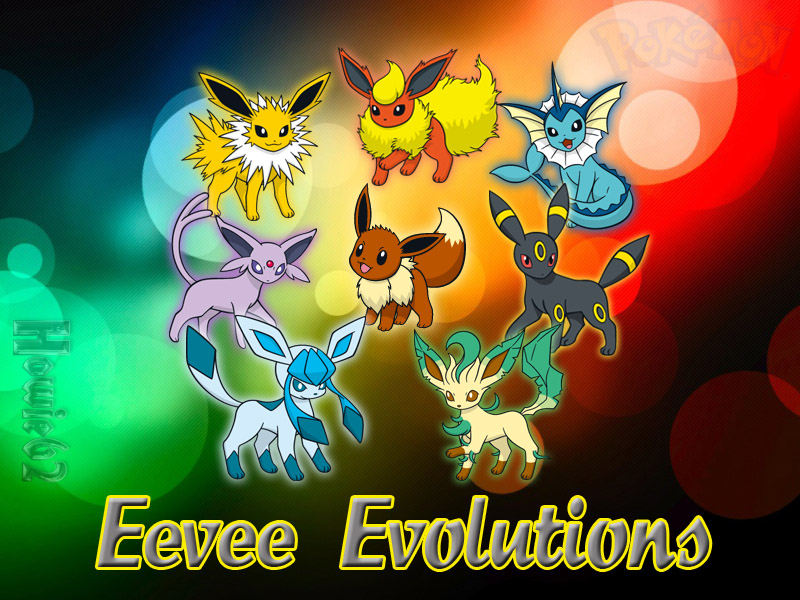 Eevee Pokemon Evolutions Wallpaper by NatuTorchic on DeviantArt