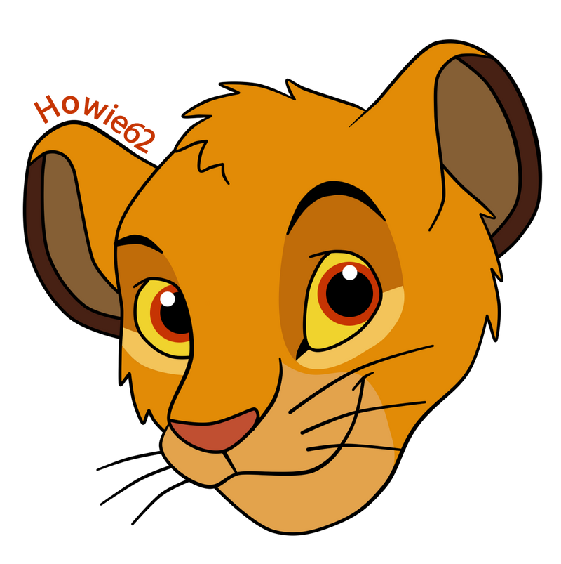 Simba Cub Headshot by Howie62 on DeviantArt