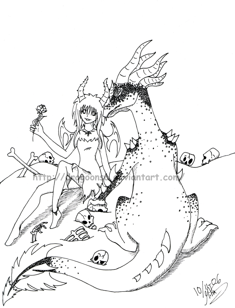 lady and guardian dragon-1