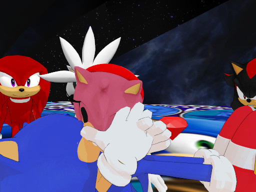 SonAmy kiss (MMD Animation) by Janie7The7Tigress