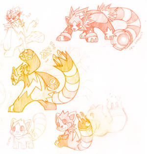 Volpan and Fakemon Sketches