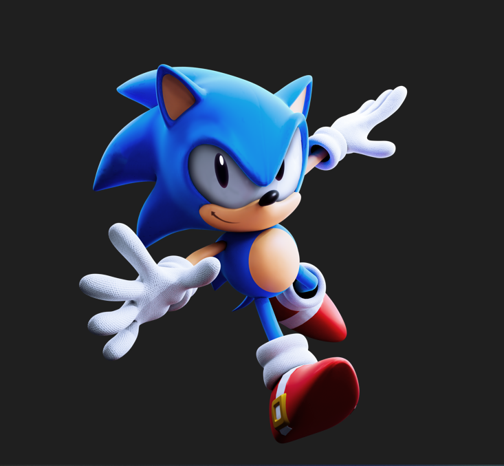 Classic Sonic The Hedgehog, Render WttP1/4