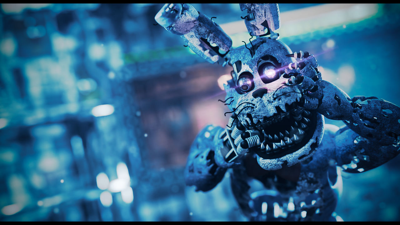 Fnaf Blue C Computer Rabbit FNAF4 DEMONIC RABBIT by caposavegepop on DeviantArt