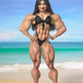 Muscle Girl at the Beach 2