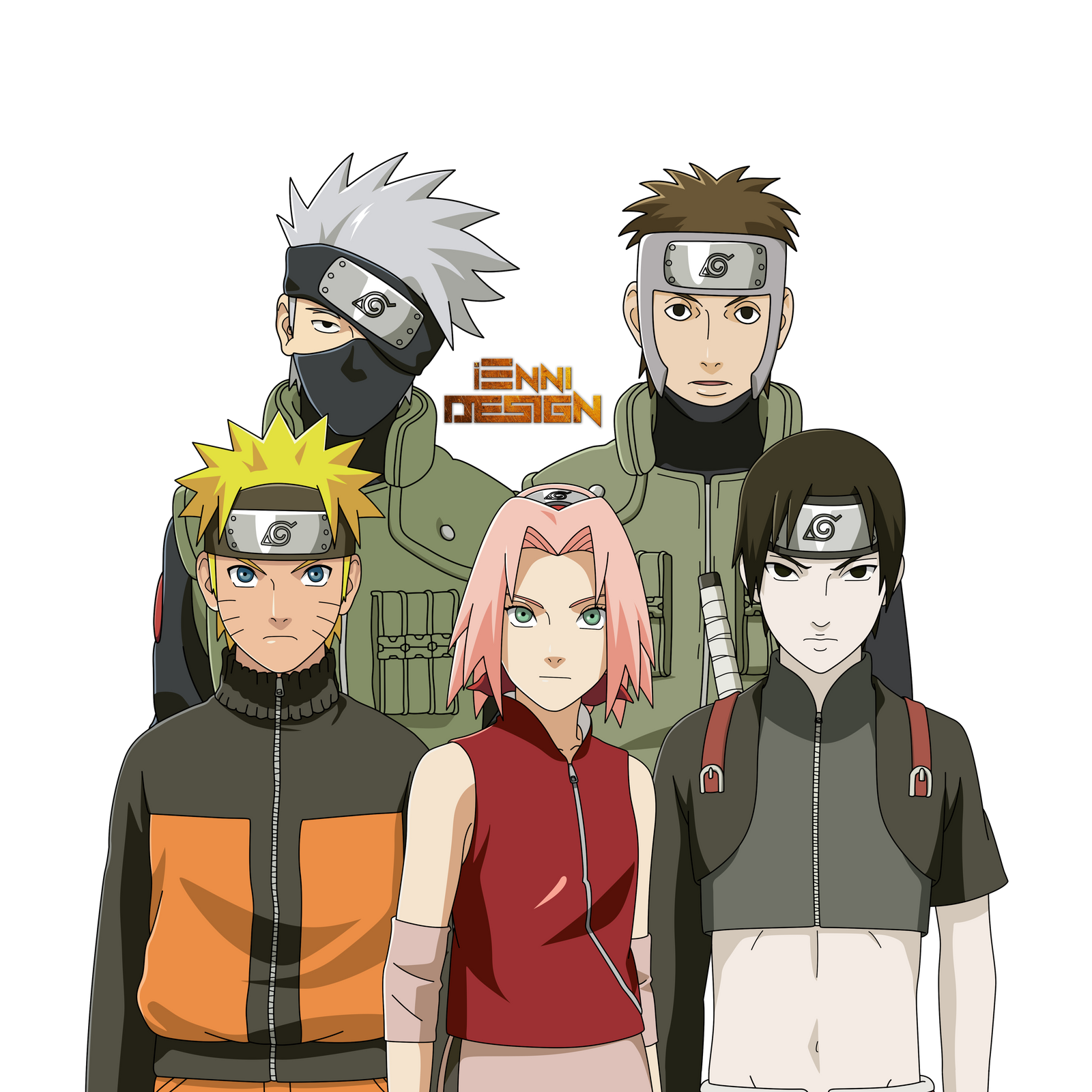 Naruto Shippuden Team Kakashi Team 7 By Iennidesign On Deviantart