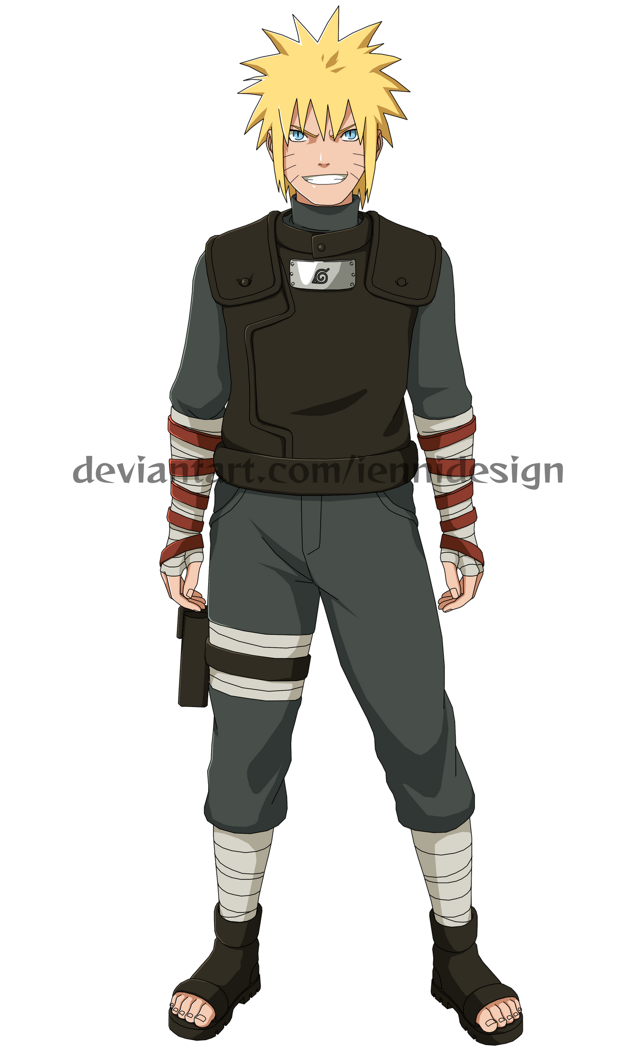 Commission|Menma (Jonin Outfit) by iEnniDESIGN on DeviantArt