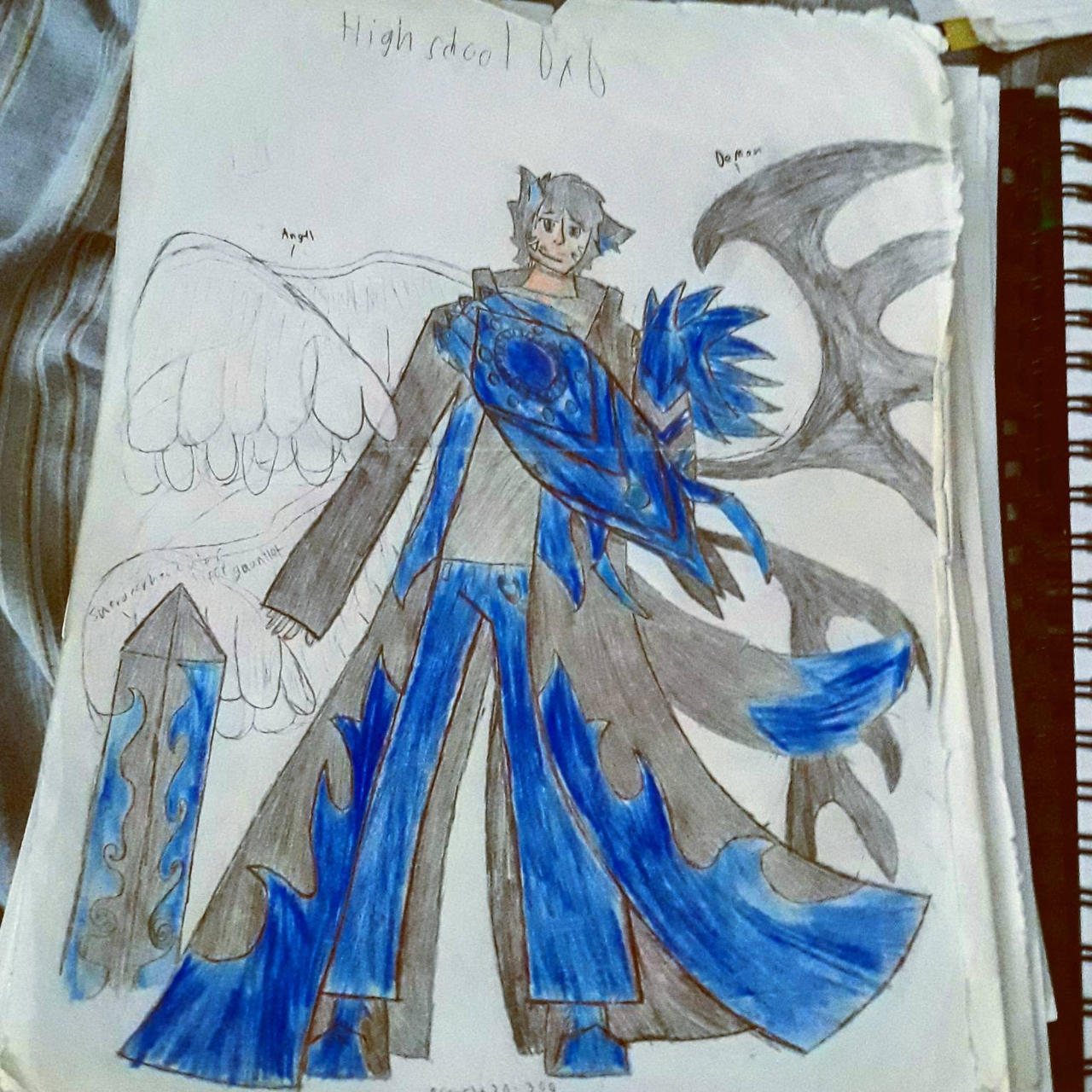 Colored version of my High school DxD oc by JacobdaWolf1012 on DeviantArt