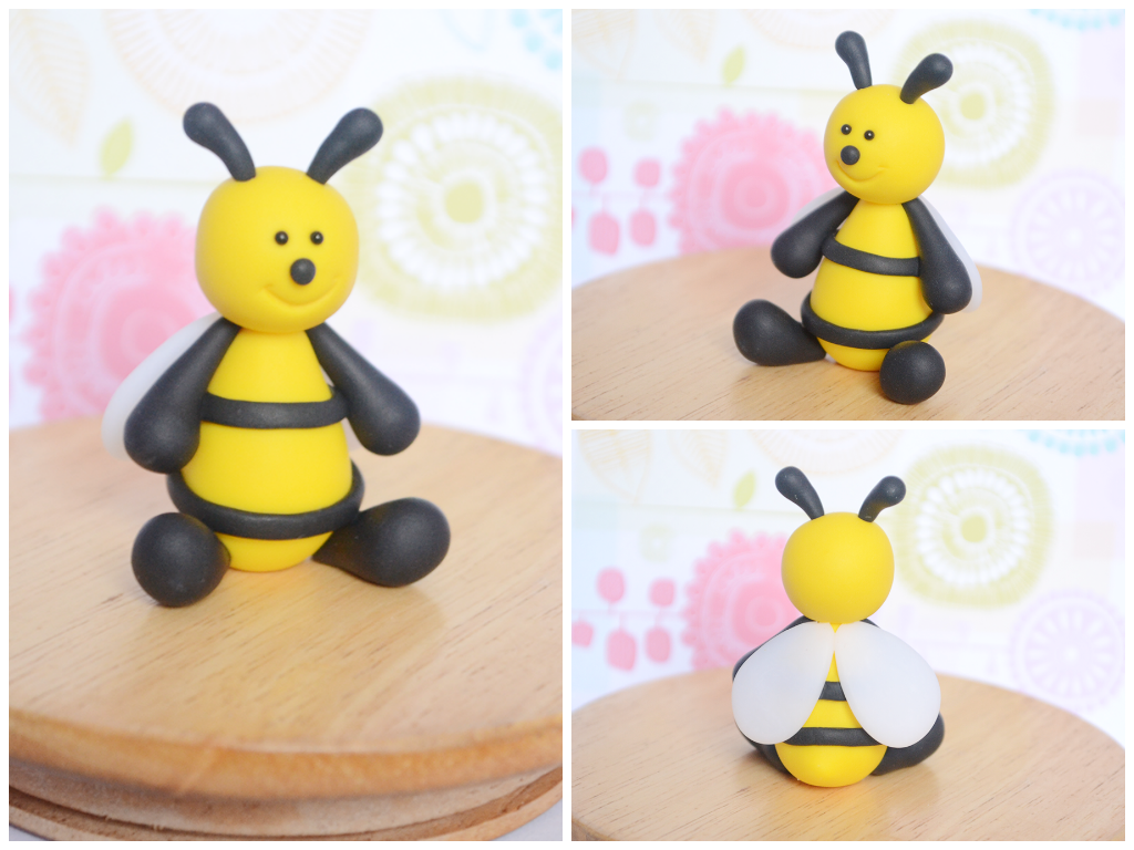 Polymer Clay Bee Cake Topper / Sculpture