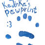 My pawprint