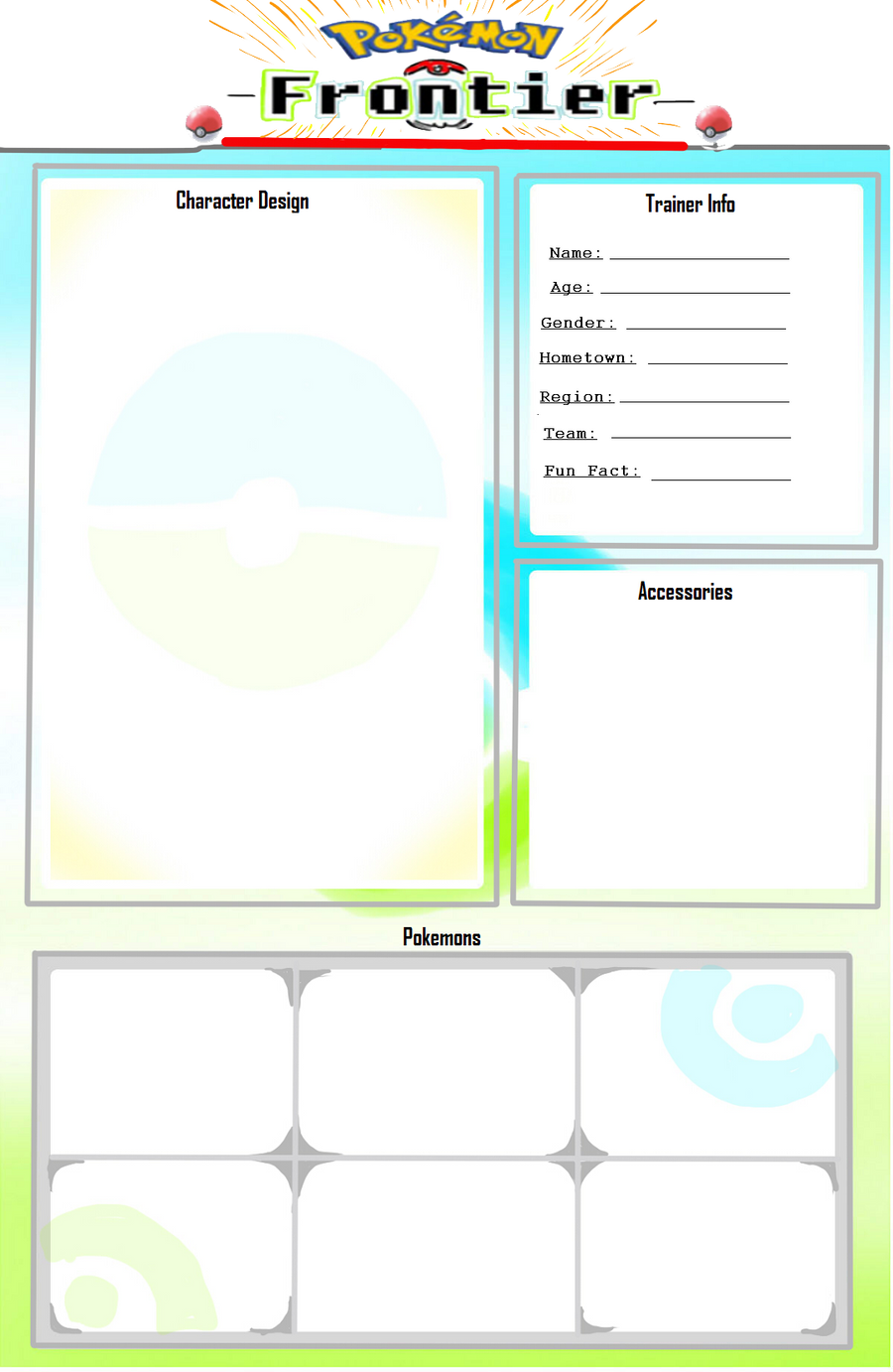 Pokemon Script Template Pokemon Blank Template by Savvyel on DeviantArt