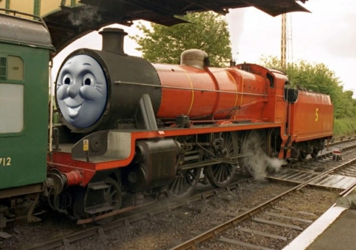 Ttte: relistic james the red engine 5 (edit) by Galaxystudios78 on ...