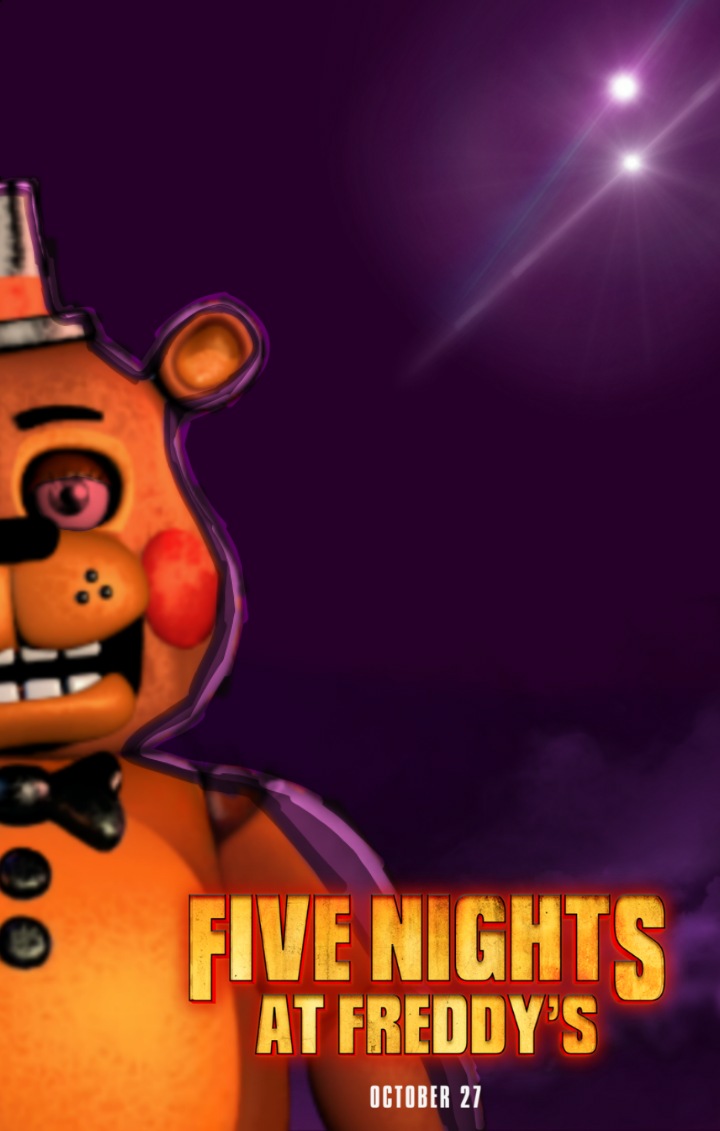 Fnaf movie) golden freddy (updated poster) by galaxystudios78 on