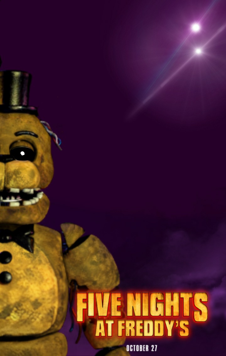 Fnaf movie) golden freddy (updated poster) by galaxystudios78 on