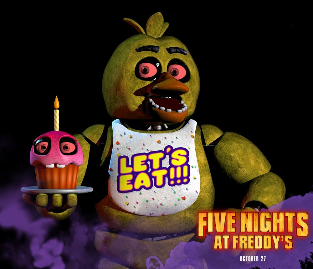 Fnaf movie) golden freddy (updated poster) by galaxystudios78 on