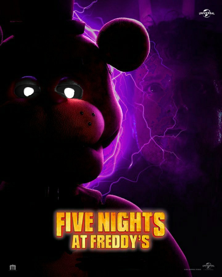 Fnaf movie) shadow freddy poster (edit) by galaxystudios78 on DeviantArt