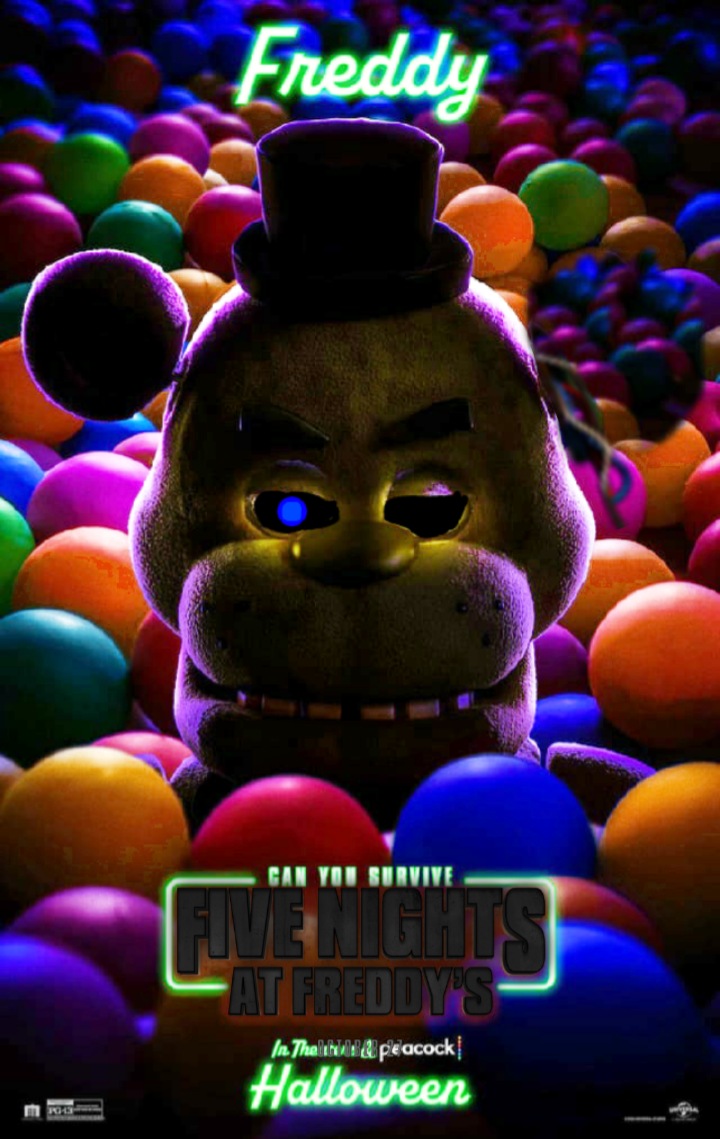 Fnaf movie) golden freddy (updated poster) by galaxystudios78 on