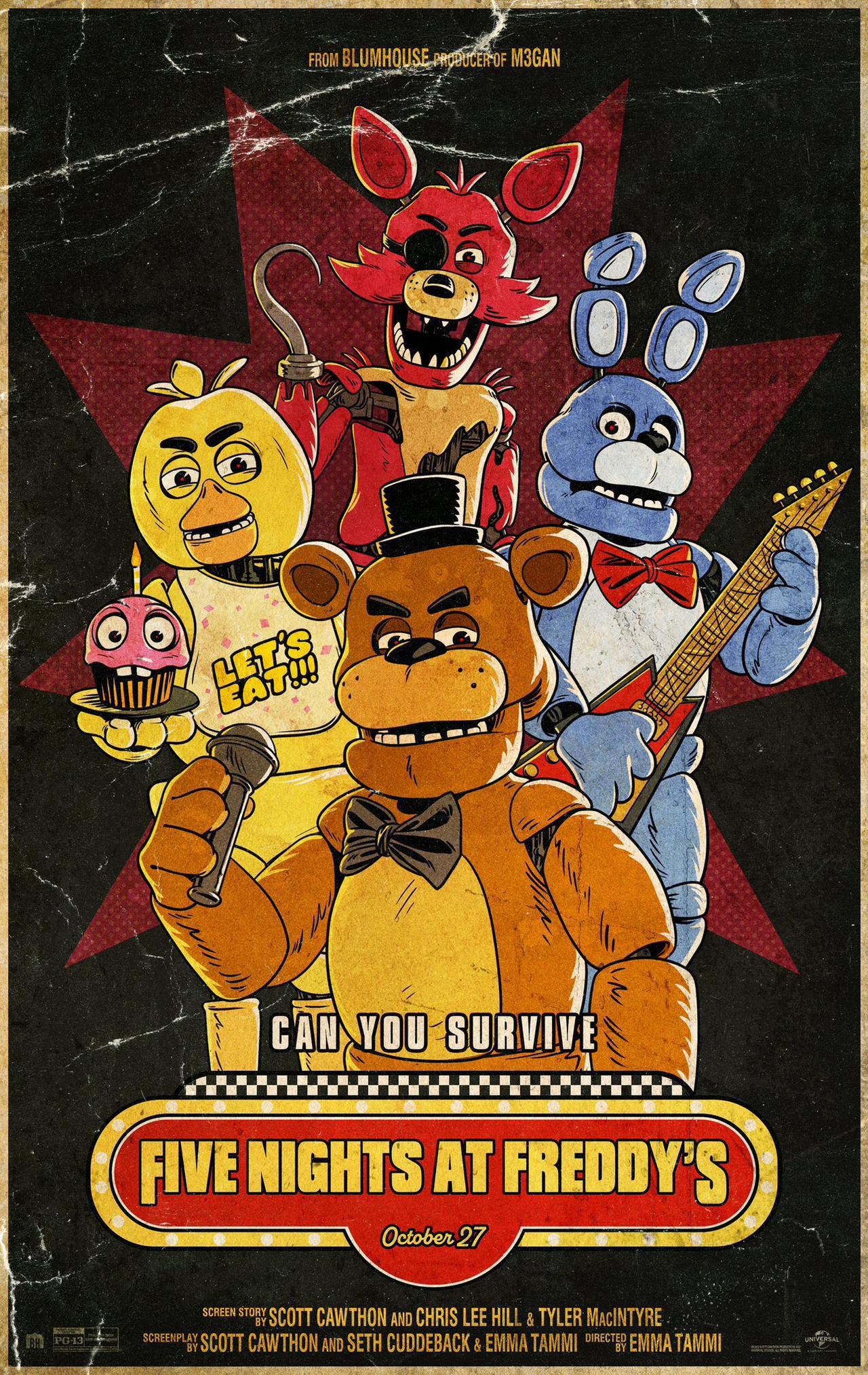 Cool new poster for the fnaf movie! by Galaxystudios78 on DeviantArt