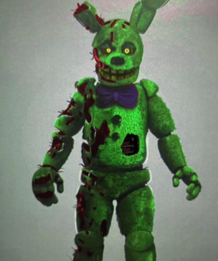 Springtrap In Fnaf (Fnaf movie 2) springtrap concept design (edit) by Galaxystudios78 on ...