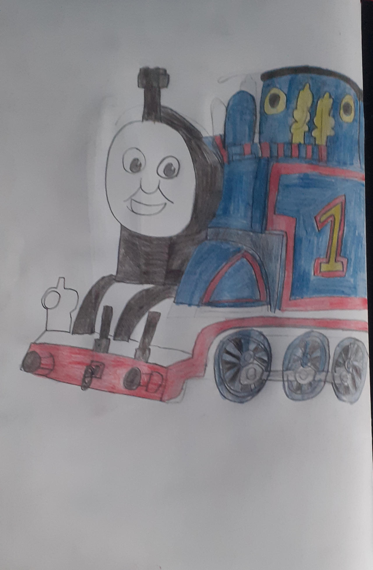 Thomas Drawing Deviantart My New Thomas the tank engine drawing by Galaxystudios78 on DeviantArt