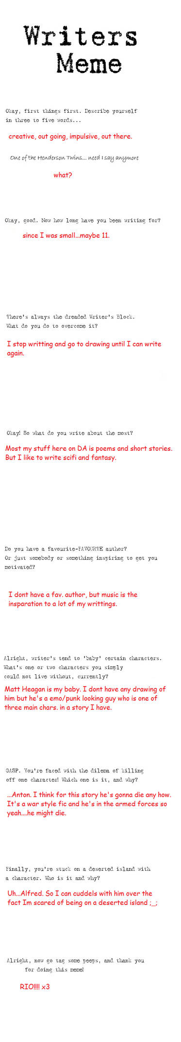 Writers meme by CandeeXdaXneko on DeviantArt